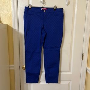 Lilly Pulitzer royal blue pants size 14